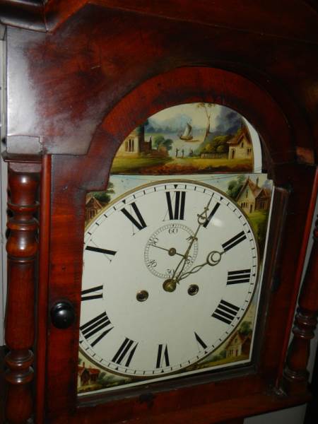 A good 8 day painted dial Long case clock, in working order. - Image 2 of 3