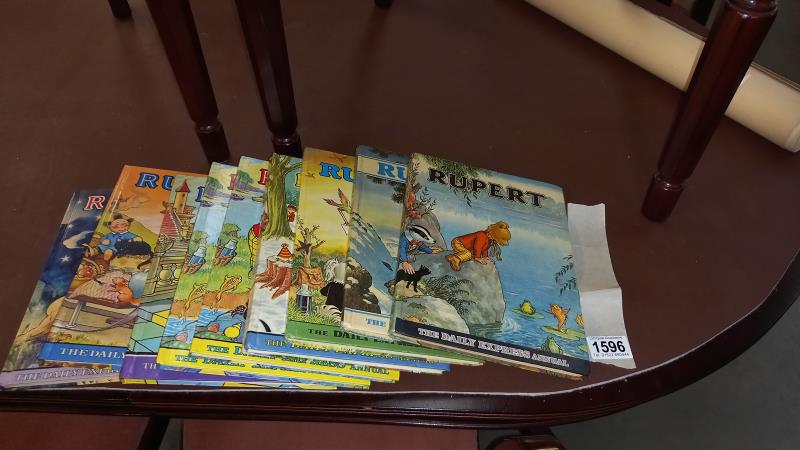 A good collection of 9 Rupert Annuals dating from 1969-1979 ( all in very good or better condition)