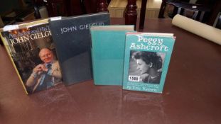 4 signed books by / related to John Gielgud including Early Stage 1939, Camera Studies 1938 and a