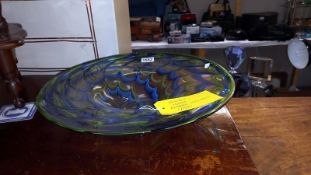 A Venetia Murano exhibition sized bowl, circa 1970, diameter 43cm COLLECT ONLY.