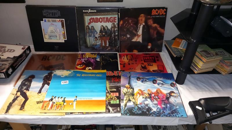 A good lot of LP's including AC/DC, Led Zeppelin, Black Sabbath, The Jam, T. Rex, Sweet, Gillan,