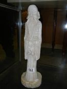 A large Alabaster Chinese figure.