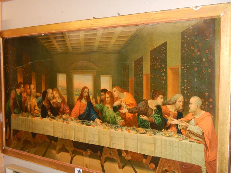 A framed print of The Last Supper. - Image 3 of 4