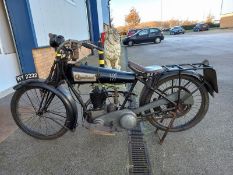 A rare 1922 Quadrant Motorcycle 654cc - WY 2232 - Made by Quadrant 1901-1928 in Birmingham, Not many