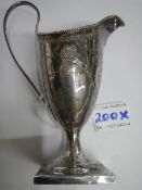 A Georgian hall marked silver jug.