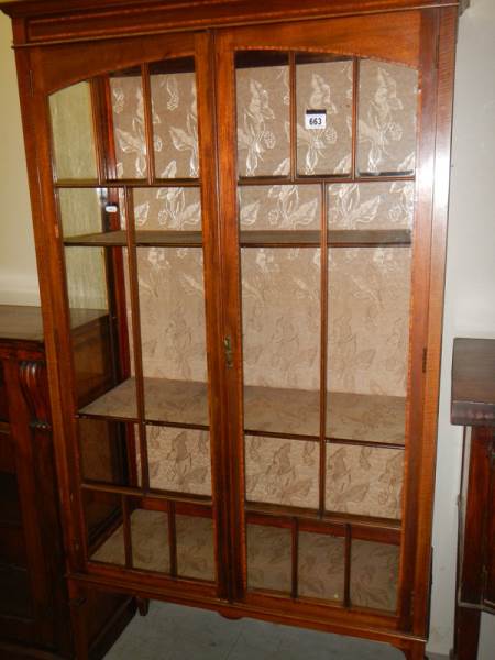 An Edwardian two door display cabinet. - Image 2 of 2