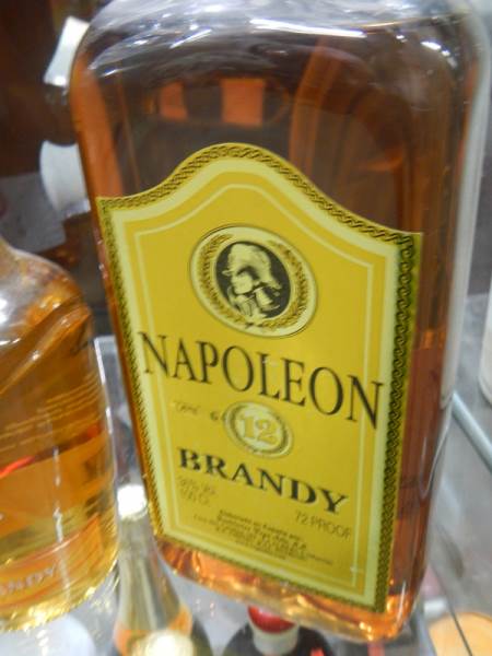 Four bottles of spirits including brandy - Image 3 of 3