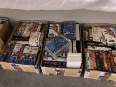 3 boxes of VHS cassettes mostly on JFK Kennedy