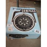 ‘Bosun’ ships compass in original packing unused (1970s) for Heath Marine. Catalogue 42061