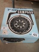 ‘Bosun’ ships compass in original packing unused (1970s) for Heath Marine. Catalogue 42061