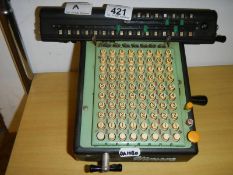 Vintage Monroe mechanical calculator