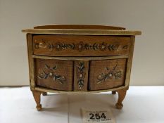 An apprentice piece inlaid two door sideboard.