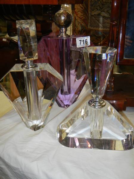 Three large shop display perfume bottles. - Image 2 of 2