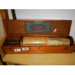 Very Rare Antique Fuller’s cylindrical calculator in fitted box.