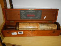 Very Rare Antique Fuller’s cylindrical calculator in fitted box.