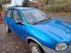 2000 Vauxhall Corsa Envoy Blue - X738 CCF - MOT Feb 2023, approx 37k miles, 2 previous owners,