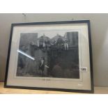 A framed & glazed pencil photo print of 'our gang of children'