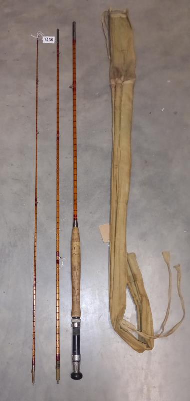 J R Gow 'The Tayside' 3 piece cane rod