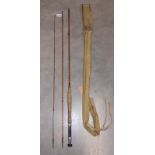 J R Gow 'The Tayside' 3 piece cane rod