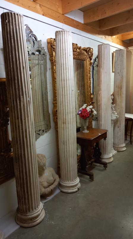 A set of four tall columns. COLLECT ONLY. - Image 3 of 10