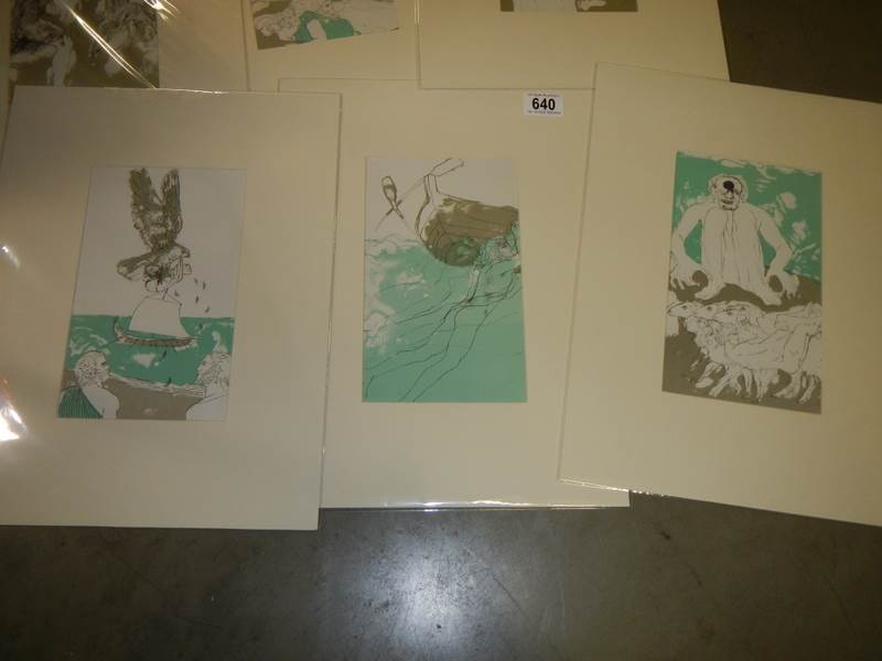 Elisabeth Frink (1930-1993) collection of 6 x lithographic prints on chain laid paper - Image 2 of 3