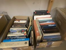 2 boxes of space related books