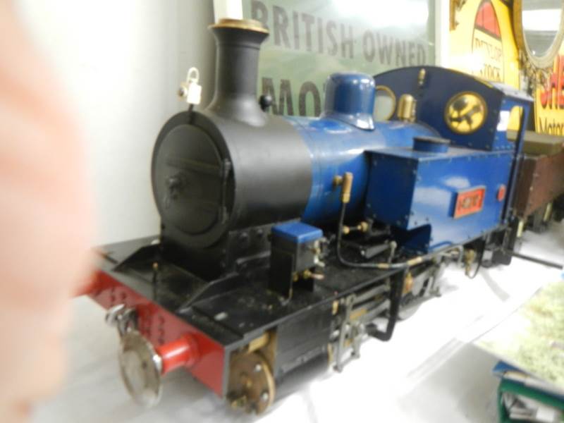 A scratch built steam engine 'GWEN' with a coal trailer. - Image 3 of 11