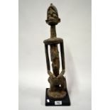 An African tribal figure ex Ivorian collection, 55cm tall