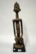 An African tribal figure ex Ivorian collection, 55cm tall