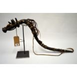 An African ceremonial tribal marriage horse, 90cm long