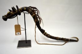 An African ceremonial tribal marriage horse, 90cm long