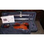 An as new Stentor Conservatoire violin in case