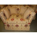 A suberb quality knoll end sofa with cushions., COLLECT ONLY.