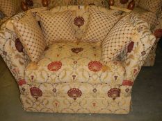 A suberb quality knoll end sofa with cushions., COLLECT ONLY.