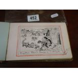 An early 20th century autograph book containing verses and drawings.