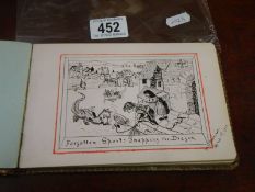 An early 20th century autograph book containing verses and drawings.