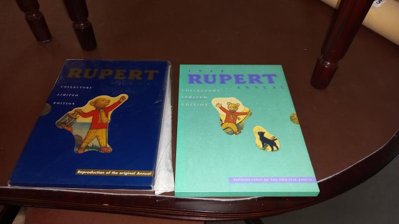 6 Rupert the Bear Facsimile Annuals 1940, 1941, 1943, 1944, 1945 and 1948 plus some other Rupert - Image 3 of 6