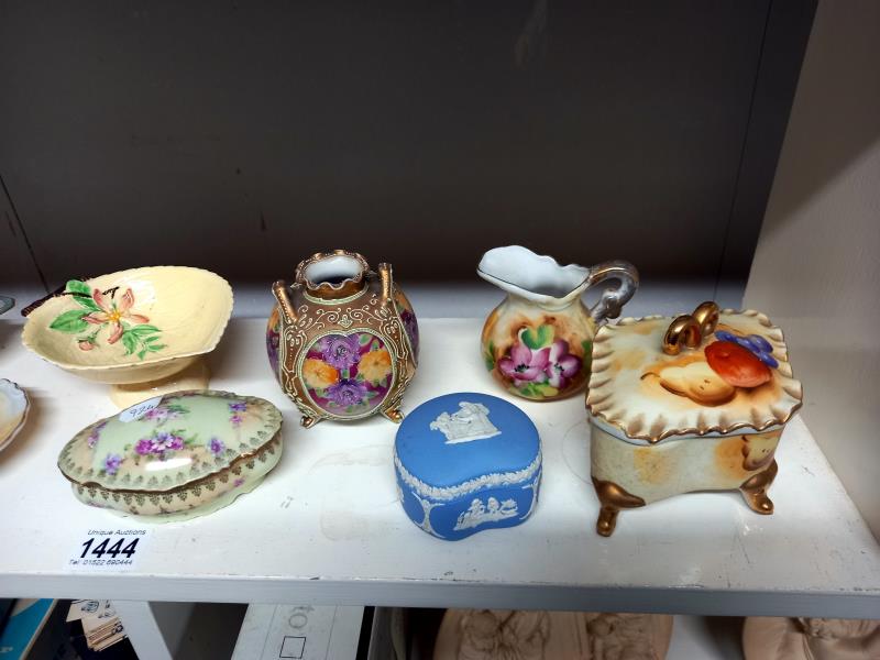 A quantity of pottery trinket pots, dishes & jug etc. including Wedgwood - Image 3 of 3