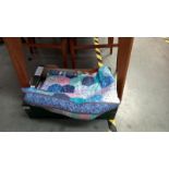 A single size patchwork blanket & 4 others