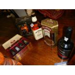 A bottle of Jack Daniels, Glayva, port and other alcohol.