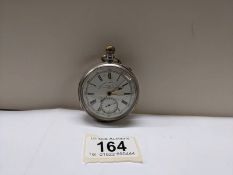 A 19th century William Williams 1/16 second stopwatch, serial No. 1940 in Chester 1890 silver case.