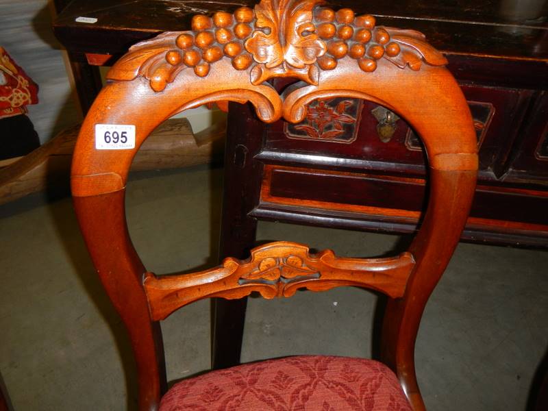 A set of four early 20th century mahogany dining chairs. - Image 2 of 2