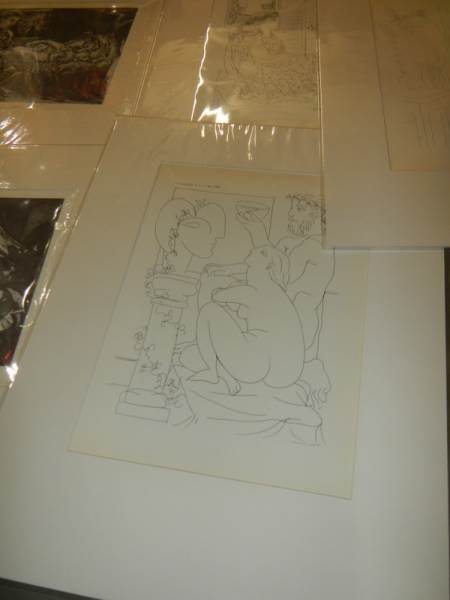 Pablo Picasso (1881-1973) Collection of 6 x prints mainly nudes circa 1956 Vollard suite. - Image 5 of 11