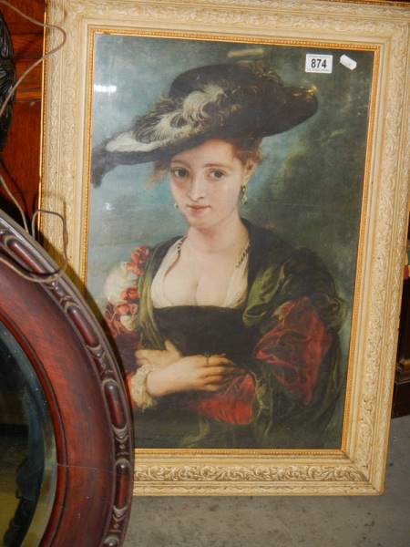 Late Flemish school portrait of Suzanne Fourment, known as "Chapeau de Paielle", - Image 3 of 4