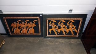 2 framed erotic Grecian style prints