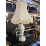 A white marble Table Lamp