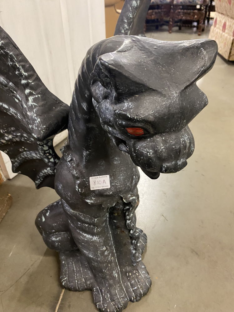 A cast iron statue of a Dragon - Image 2 of 3