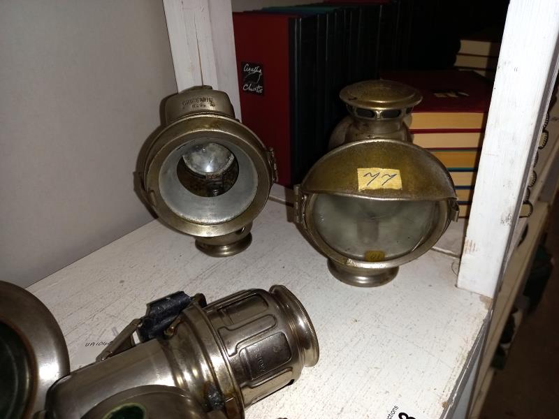 4 early 20th century motorcycle carbide lamps - Image 2 of 3