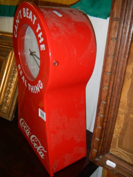 A Coca Cola clock. - Image 2 of 2