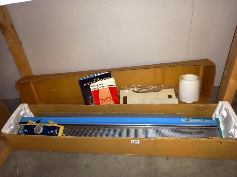 A boxed Toyota K450 rib knitter (COLLECT ONLY)